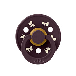 BIBS пустышка латексная Colour Holiday - Bow - Plum/Ivory