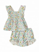 Babybu комплект из 2-х предметов: майка и шорты HIBISCUS 100% органический хлопок цвет бежевый