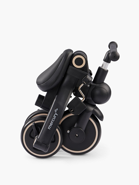 Happy Baby велосипед складной трёхколёсный Mercury Pro, black - фото  2
