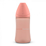 Suavinex набор бутылок с круглой силиконовой соской 3 позиции &quot;BASICS&quot; 270 мл, 2 штуки, цвет розовый