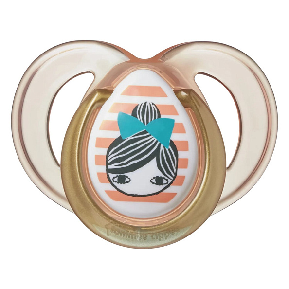 Tommee Tippee соска-пустышка силиконовая Moda, 18-36 мес., 2 шт. - фото  3