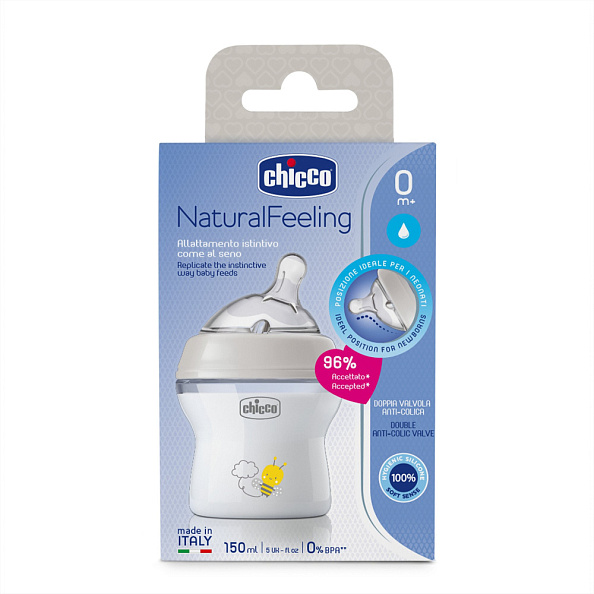 Chicco бутылочка пластиковая 150 мл Natural Feeling - фото  12