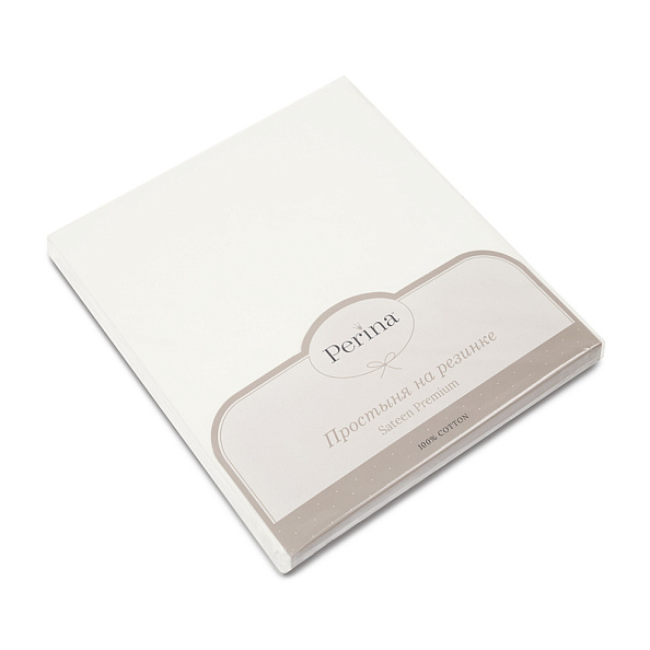 Perina простыня на резинке 120х60 детская сатин айвори - фото  4