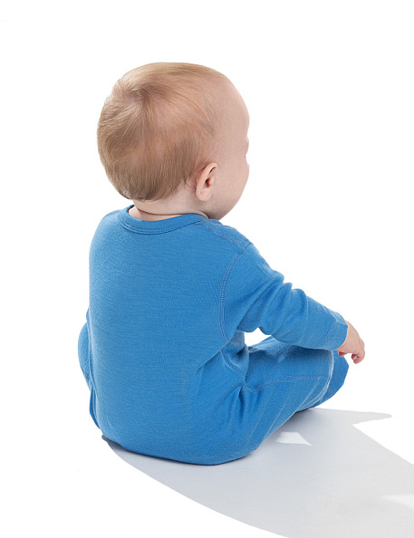 NORVEG комбинезон 100% шерсть Soft Baby цвет голубой - фото  2