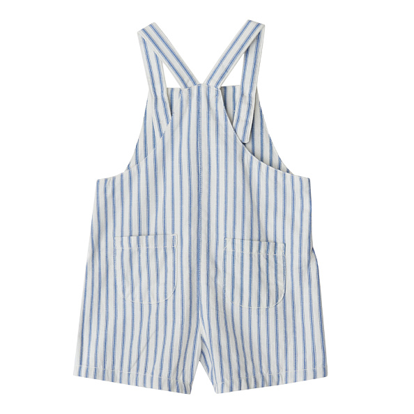 Babybu комбинезон на лямках NAUTICAL STRIPE 100% органический хлопок цвет синий - фото  2