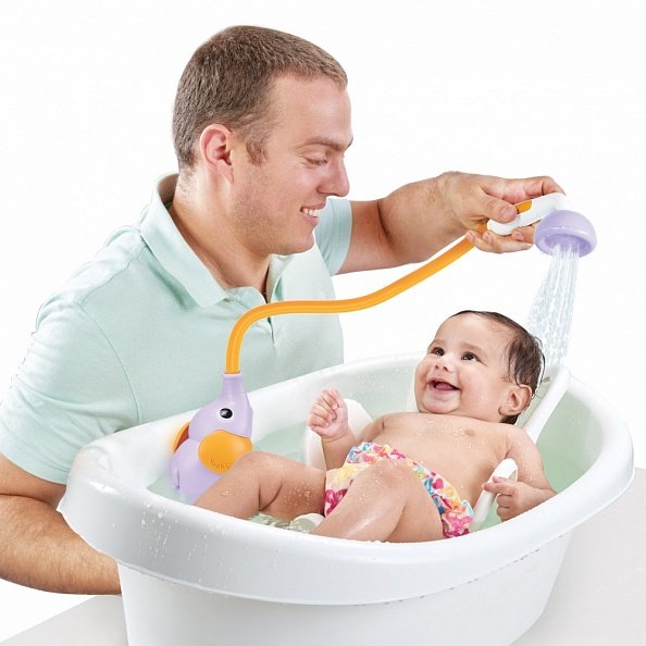 Yookidoo игрушка водная душ Слоненок, фиолетовый
