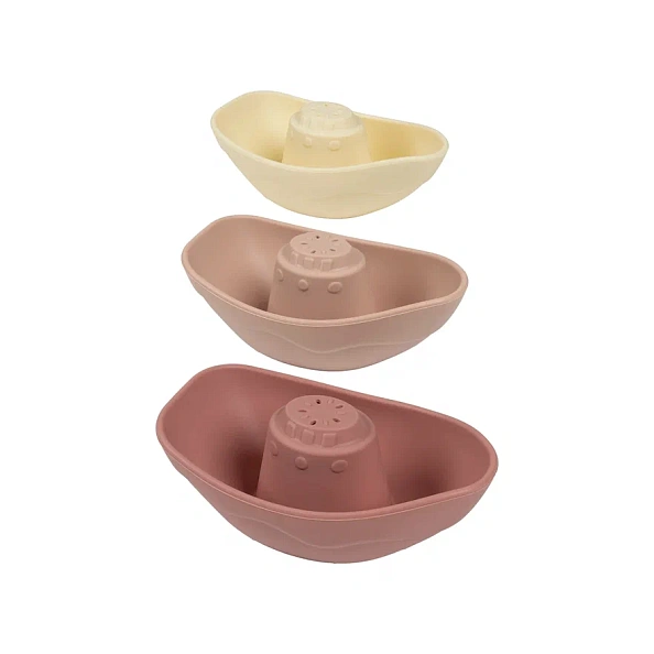 Edda игрушка для ванны Кораблики набор 3 штуки Пудра - фото  3