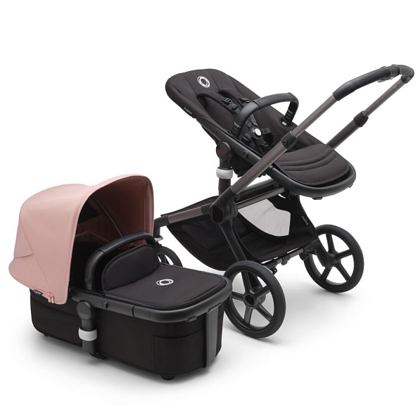 Bugaboo Fox5 коляска 2 в 1 Graphite/ Midnight Black/ Morning Pink - фото  3