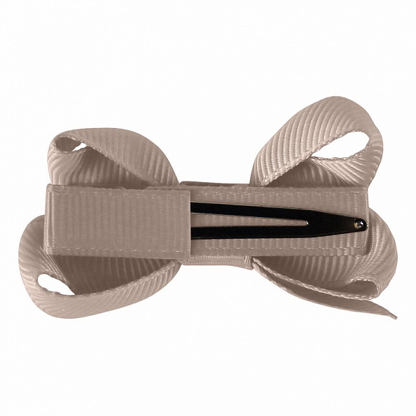 Milledeux Заколка-зажим “Boutique Bow”, маленькая, коллекция “Classic Grosgrain“, бежевая