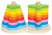 Hape сортер-пирамидка Радуга