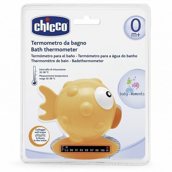 Chicco термометр для ванны &quot;Рыба-Шар&quot;, цвет жёлтый, 0+