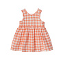 Babybu сарафан PAPAYA GINGHAM 100% органический хлопок цвет оранжевый - фото 2