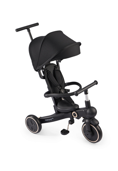 Happy Baby велосипед складной трёхколёсный Mercury Pro, black - фото  10
