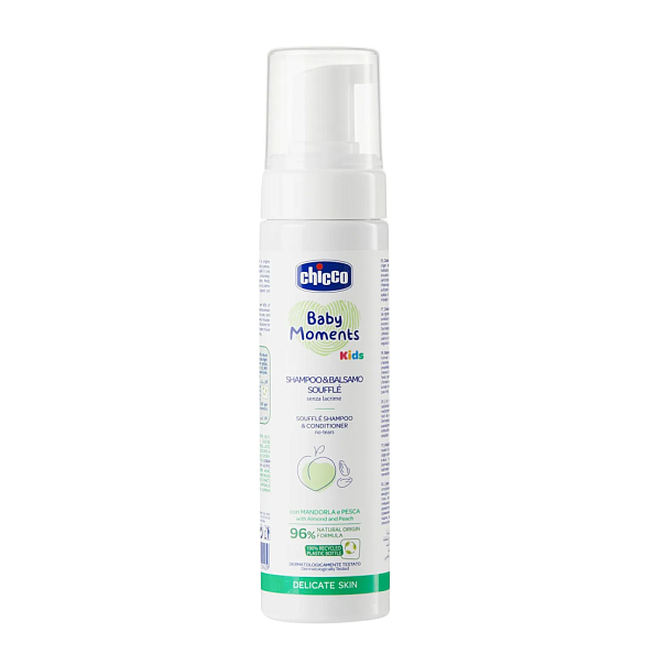 Chicco шампунь-кондиционер 2-в-1 суфле 150 мл Baby Moments Kids - фото  1