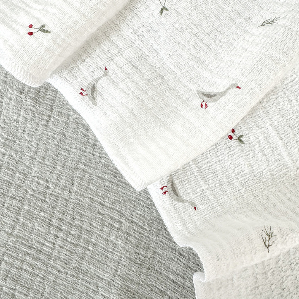 Perina комплект пелёнок детских (2 шт) Гуси/Шалфей - фото  3