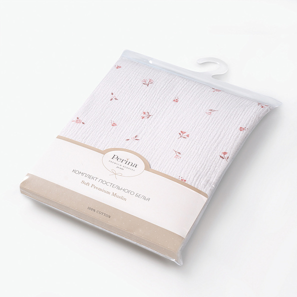 Perina комплект постельного белья Muslin Лето розовое/Мокко 3 предмета - фото  12