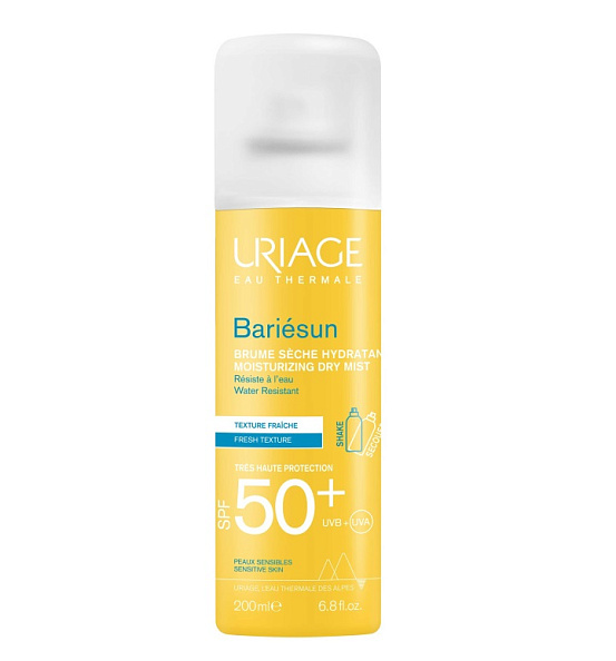 Uriage Барьесан спрей-дымка сухая SPF 50+ увлажняющая 200 мл - фото  1