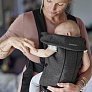BabyBjorn рюкзак для переноски новорожденных Mini Cotton темно-серый