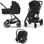 Cybex Коляска 3в1 Balios S Lux BLK Moon Black NEW 2025