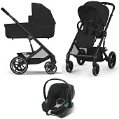 Cybex Коляска 3в1 Balios S Lux BLK Moon Black NEW 2025