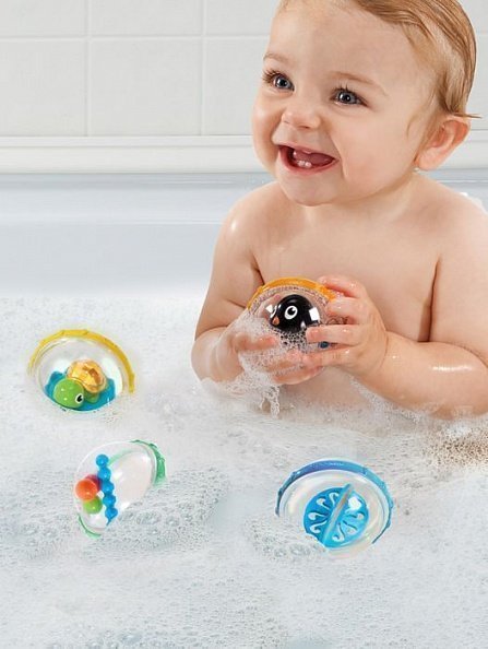 Munchkin игрушка для ванны Пузыри-поплавки  пингвин 2 шт.3+