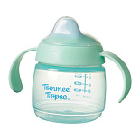 Tommee Tippee поильник Starter, с носиком и ручками, 150 мл, 4 м+, зеленый