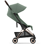 Cybex Коляска Coya Rosegold Leaf Green с дождевиком и бампером - фото 7