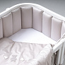 Perina защита для детской кроватки (фенс-бортик) "Sateen Collection" (жемчужно-серый) - фото 3