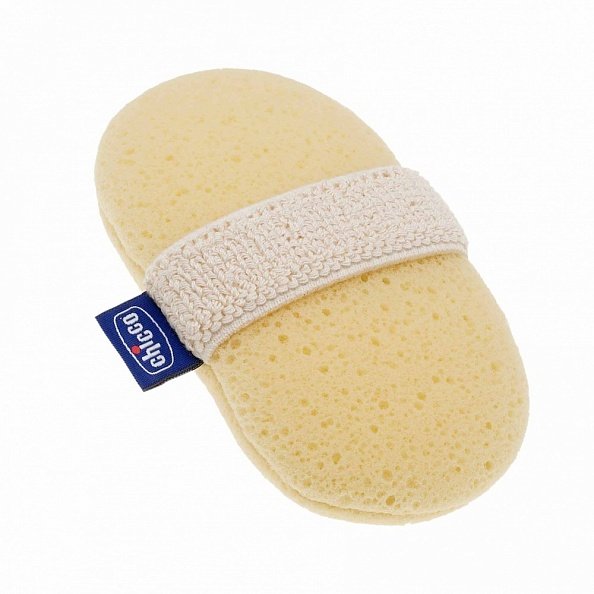 Chicco губка-рукавичка для купания ребенка Baby Moments с карманом для мыла - фото  3