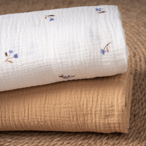 Perina комплект пелёнок детских (2 шт) Лето голубое/Охра - фото  2