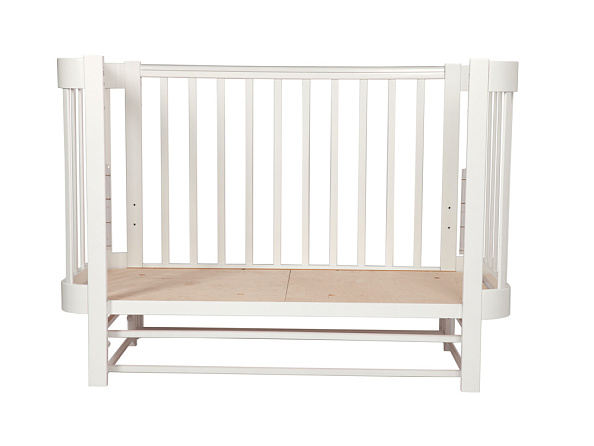 LIEL кровать с маятником приставная Cosmos белый - фото  5