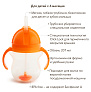 Munchkin поильник Click Lock Any Angle™ с трубочкой и ручками Оранжевый 207 мл. 6+ - фото 3