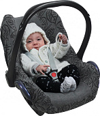 Xplorys Чехол в автокресло DOOKY Seat cover 0+ Grey Leaves
