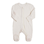 OLANT BABY комбинезон шерсть 100%, термобелье, на молнии, молочный