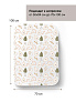 OLANT BABY пеленка на резинке 100х70 см Pear with me LOVE - фото 4