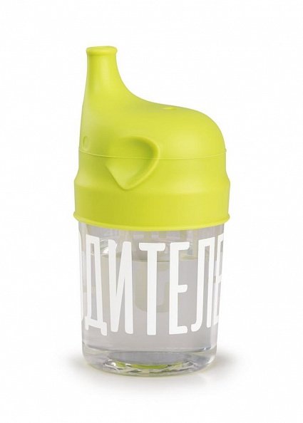 Happy Baby стакан с насадкой-поильником цвет лайм