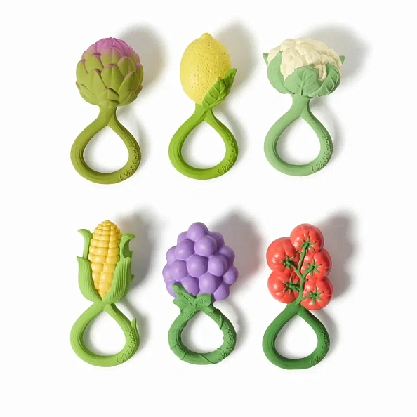 Oli&Carol игрушка-погремушка-прорезыватель Lemon - фото  4