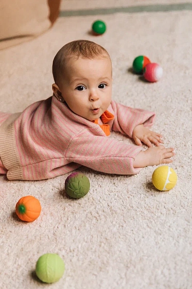 Oli&Carol набор тактильных мини-мячиков Овощной супчик - фото  5