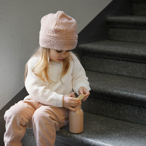 Elodie шапочка Autumn Beanie - Pink Bouclе - фото  2