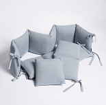 Perina защита для детской кроватки (бампер универсальный) &quot;Soft Cotton&quot; (голубой) 