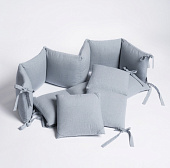 Perina защита для детской кроватки (бампер универсальный) &quot;Soft Cotton&quot; (голубой) 