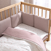 Perina комплект постельного белья Muslin Лето розовое/Мокко 3 предмета