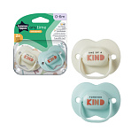 Tommee Tippee соска-пустышка силиконовая Anytime, 0-6 мес., 2 шт.