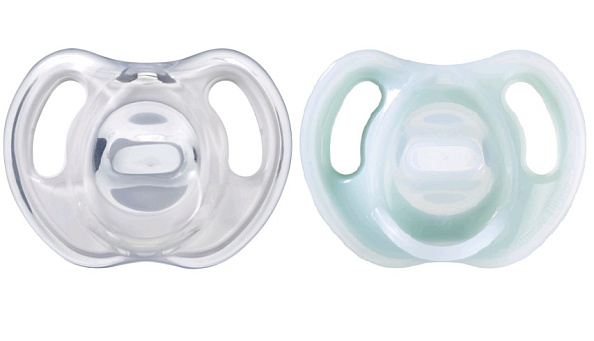 Tommee Tippee соска-пустышка силиконовая Ultra-Light, 6-18 мес., 2 шт. - фото  1