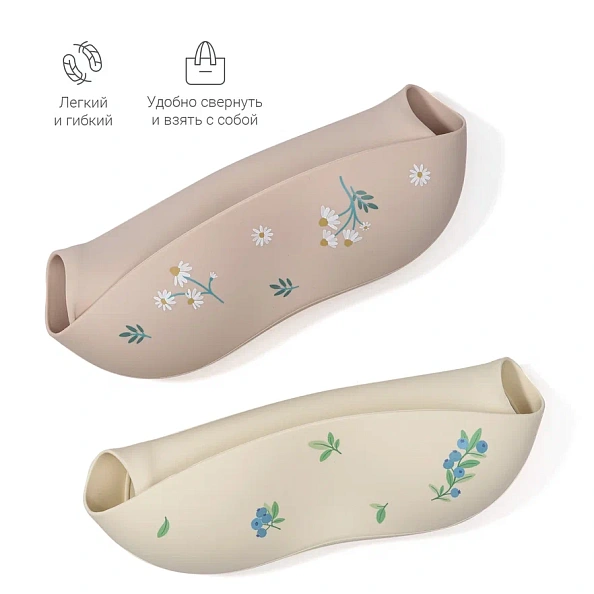 Edda нагрудник силиконовый, Черника - фото  3