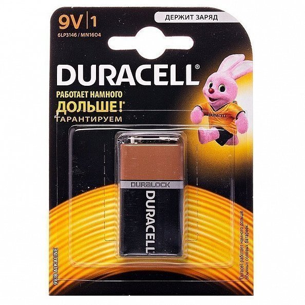 Duracell батарея 6LF22 1шт.