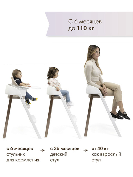 Chicco стульчик для кормления Crescendo up Pearl Copper - фото  3