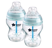Tommee Tippee бутылочка для кормления Advanced Anti-Colic, 260 мл., 0+, 2 шт.