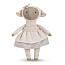Lukno игрушка овечка 11,5 см младшая дочь Майя, в корзинке