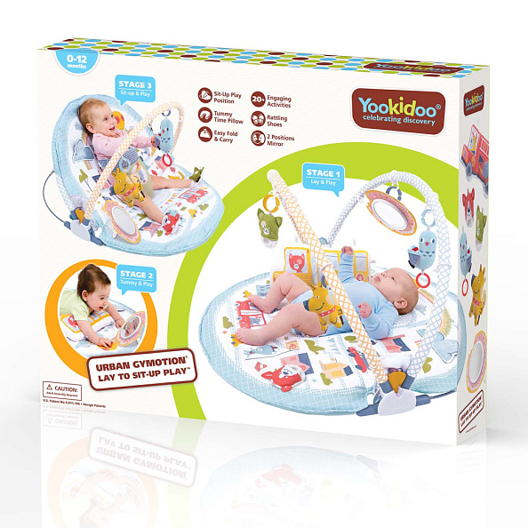 Yookidoo коврик игровой интерактивный Город, круглый с дугами - фото  11